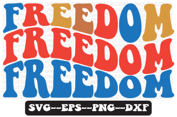 Review: Freedom Quote Wavy Retro SVG for Embroidery