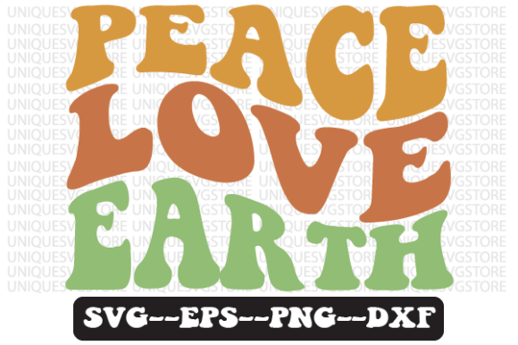 Reviewing the Peace Love Earth Quote Retro Svg Design